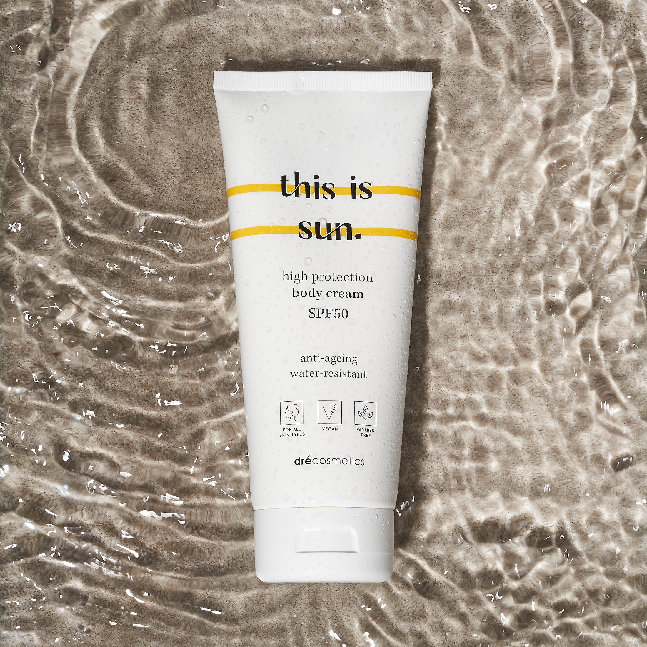This is sun Body cream SPF 50 200ml