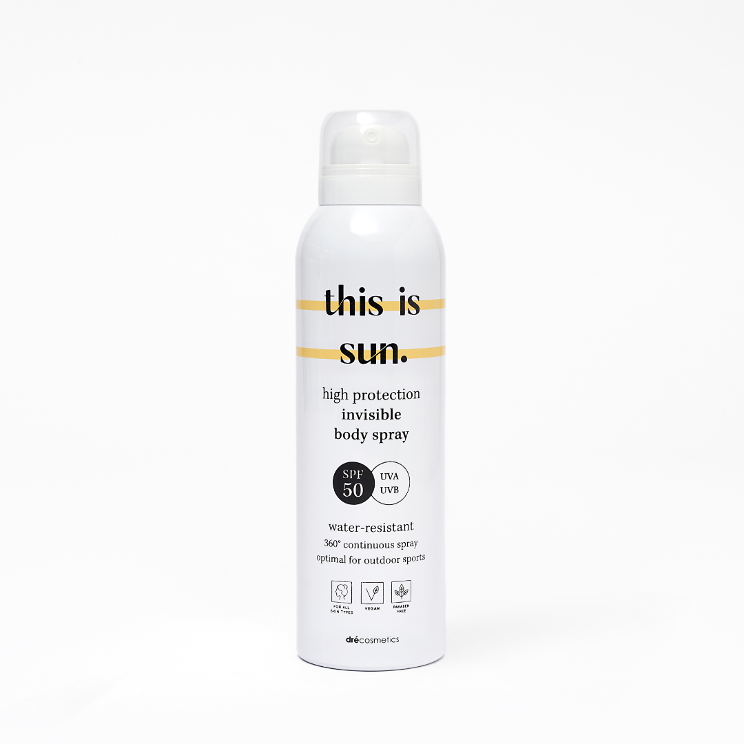 This is sun SPF50 Invisible Body Spray 150ml