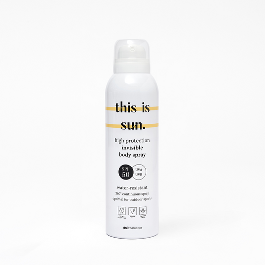 This is sun SPF50 Invisible Body Spray 150ml